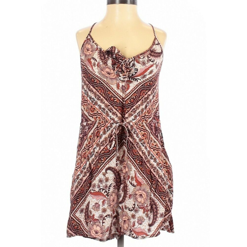 ARNHEM Azalea boho shorts printed romper festival playsuit brown AU Size 6 US XS